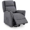 Fauteuil Releveur Relax En Tissu Gris à Commande électrique PETER -VIDAXL || Songmics Soldes 26097421 1