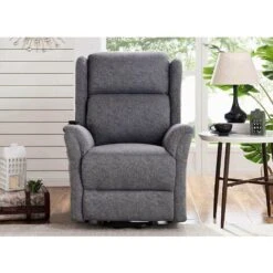 Fauteuil Releveur Relax En Tissu Gris à Commande électrique PETER -VIDAXL || Songmics Soldes 26097421 5