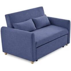 Canapé Convertible Scandinave En Tissu Bleu KALAYA 9 Canapé Convertible Scandinave En Tissu Bleu KALAYA -VIDAXL || Songmics Soldes 26098616 3