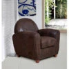 Fauteuil Cabriolet Catia Coloris Vieux Cuir Usé - Marron -VIDAXL || Songmics Soldes 26366706 1