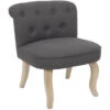 NORA - Fauteuil Avec Dossier Capitonné Coloris Gris -VIDAXL || Songmics Soldes 27209163 1