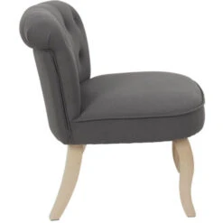 NORA - Fauteuil Avec Dossier Capitonné Coloris Gris 9 NORA - Fauteuil Avec Dossier Capitonné Coloris Gris -VIDAXL || Songmics Soldes 27209163 3