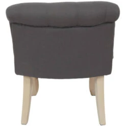 NORA - Fauteuil Avec Dossier Capitonné Coloris Gris 10 NORA - Fauteuil Avec Dossier Capitonné Coloris Gris -VIDAXL || Songmics Soldes 27209163 4