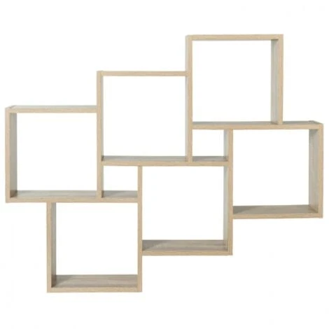Etagère Murale Double Position LUCAS Bois Façon Hêtre 5 Etagère Murale Double Position LUCAS Bois Façon Hêtre – Image 3