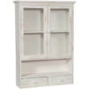 VITRINE EN BOIS FINITION BLANC ANTIQUE L56XPR16XH79 CM STYLE SHABBY -VIDAXL || Songmics Soldes 28088367 1