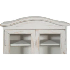 VITRINE EN BOIS FINITION BLANC ANTIQUE L42XPR15XH48 CM STYLE SHABBY -VIDAXL || Songmics Soldes 28088376 4
