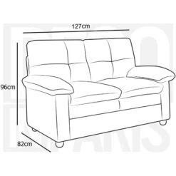 Canapé 2 Places En Tissu Gris Clair FENIX -VIDAXL || Songmics Soldes 28281854 5