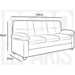 Canapé 3 Places En Tissu Gris Clair FENIX -VIDAXL || Songmics Soldes 28281857 5