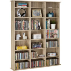 Étagère Bibliothèque Stevie 105,5x19x136,5cm - Etagere Pour CD, Meuble Pour CD, Meuble Range Pour CD -VIDAXL || Songmics Soldes 28423917 4