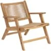 Kave Home - Fauteuil Geralda En Bois Dacacia Avec Finition Naturelle FSC 100% -VIDAXL || Songmics Soldes 30949257 1