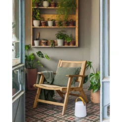 Kave Home - Fauteuil Geralda En Bois Dacacia Avec Finition Naturelle FSC 100% -VIDAXL || Songmics Soldes 30949257 4