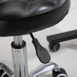 HOMCOM Tabouret Massage à Roulettes Réglable En Hauteur Pivotant 360° Assise Synthétique Capitonnée Noire 10 HOMCOM Tabouret Massage à Roulettes Réglable En Hauteur Pivotant 360° Assise Synthétique Capitonnée Noire -VIDAXL || Songmics Soldes 31459137 4
