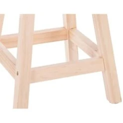 Tabouret Bouton Blanc Atmosphera -VIDAXL || Songmics Soldes 32387155 3