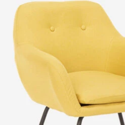 Fauteuil Patchwork à Bascule En Tissu Design Moderne Woodpecker Couleur: Jaune -VIDAXL || Songmics Soldes 32510731 5