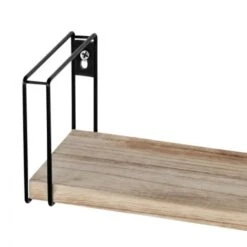 Lot De 3 étagères Murales LILY Bois Et Métal Design Industriel -VIDAXL || Songmics Soldes 34878071 4