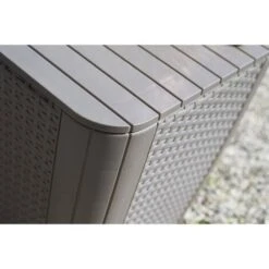 Table D'appoint De Jardin Luzon Osier Rond Cappuccino Keter -VIDAXL || Songmics Soldes 3528372 4