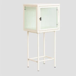 Vitrine Hall En Métal Et Verre Vertal SKLUM Beige Crème