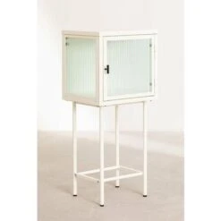 Vitrine Hall En Métal Et Verre Vertal SKLUM Beige Crème 9 Vitrine Hall En Métal Et Verre Vertal SKLUM Beige Crème -VIDAXL || Songmics Soldes 36624428 3