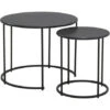 Tables Basses En Métal Teinté Noir (Lot De 2) -VIDAXL || Songmics Soldes 36982720 1