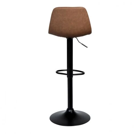 Lot De 2 Tabourets De Bar TEXAS Marron Vintage 6 Lot De 2 Tabourets De Bar TEXAS Marron Vintage – Image 4