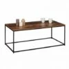 Table Basse DAYTON Plateau épais Effet Vieilli Design Industriel 1 Table Basse DAYTON Plateau épais Effet Vieilli Design Industriel -VIDAXL || Songmics Soldes 37540772 1