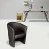 Dmora Fauteuil Avec Revêtement En éco-cuir, Couleur Noire, 65 X 78 X 60 Cm, Avec Emballage Renforcé -VIDAXL || Songmics Soldes 38400379 1