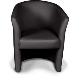 Dmora Fauteuil Avec Revêtement En éco-cuir, Couleur Noire, 65 X 78 X 60 Cm, Avec Emballage Renforcé -VIDAXL || Songmics Soldes 38400379 3