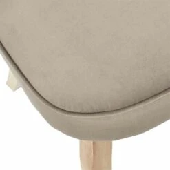 Paris Prix - Fauteuil En Velours Design Eleonor 68cm Taupe -VIDAXL || Songmics Soldes 39363017 5