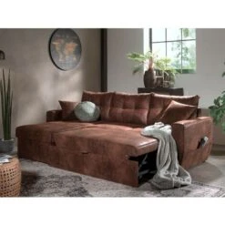 Astoria - Canapé D'angle Réversible - Convertible Avec Coffre - Style Industriel - 4 Places -VIDAXL || Songmics Soldes 39576756 3