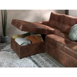 Astoria - Canapé D'angle Réversible - Convertible Avec Coffre - Style Industriel - 4 Places -VIDAXL || Songmics Soldes 39576756 4