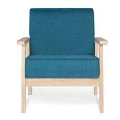 Fauteuil Scandinave ANDERS En Tissu Bleu Canard 9 Fauteuil Scandinave ANDERS En Tissu Bleu Canard -VIDAXL || Songmics Soldes 39647618 3
