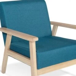 Fauteuil Scandinave ANDERS En Tissu Bleu Canard 11 Fauteuil Scandinave ANDERS En Tissu Bleu Canard -VIDAXL || Songmics Soldes 39647618 5