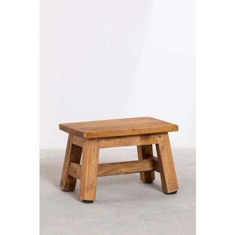 Tabouret Bas En Bois Abet SKLUM Marron Bois Marron 4 Tabouret Bas En Bois Abet SKLUM Marron Bois Marron – Image 2