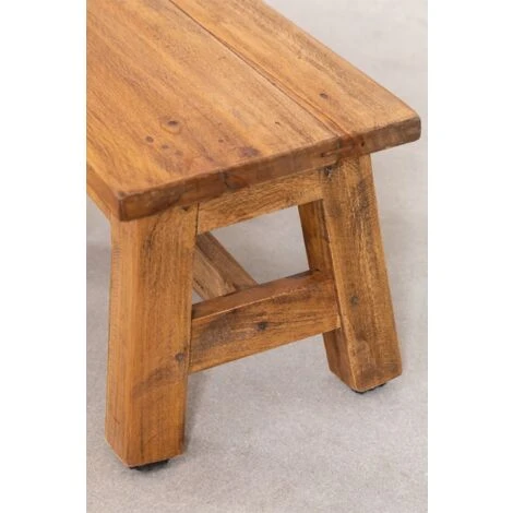 Tabouret Bas En Bois Abet SKLUM Marron Bois Marron 6 Tabouret Bas En Bois Abet SKLUM Marron Bois Marron – Image 4
