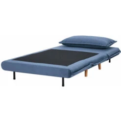 Fauteuil Banquette Convertible 1 Place ANTONE Bleu Marine -VIDAXL || Songmics Soldes 40527683 3