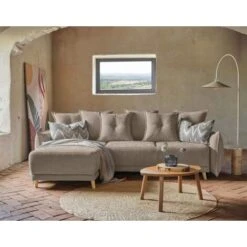 Lena - Canapé D'angle Réversible Convertible - 4 Places - Style Scandinave