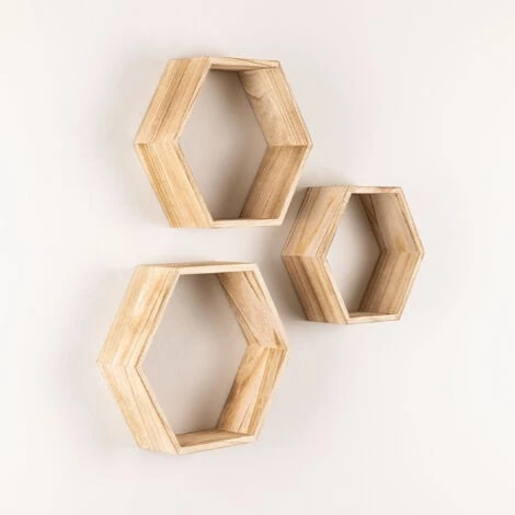 Lot De 3 étagères Murales Mijali SKLUM NATUREL 3 Lot De 3 étagères Murales Mijali SKLUM NATUREL