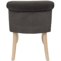 Paris Prix - Fauteuil En Velours Design Eleonor 68cm Gris -VIDAXL || Songmics Soldes 43448247 4