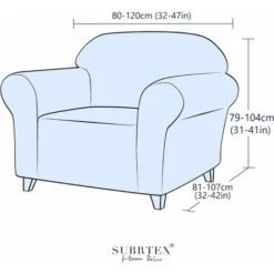 Housse De Fauteuil Extensible Avec Accoudoirs élastiques Protection De Canapé (Crème) -VIDAXL || Songmics Soldes 44748486 2