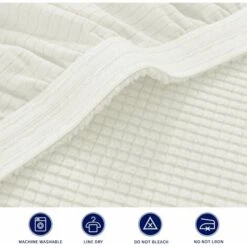 Housse De Fauteuil Extensible Avec Accoudoirs élastiques Protection De Canapé (Crème) -VIDAXL || Songmics Soldes 44748486 4