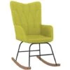 Chaise à Bascule Vert Tissu VidaXL -VIDAXL || Songmics Soldes 44819441 1