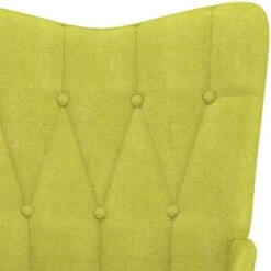 Chaise à Bascule Vert Tissu VidaXL -VIDAXL || Songmics Soldes 44819441 5