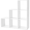VASAGLE Bibliothèque, Étagère Escalier, Cloison Séparateur, Meuble De Rangement, 6 Compartiments, Pour Bureau, Salon, Chambre, Blanc Par SONGMICS LBC63WT -VIDAXL || Songmics Soldes 45295044 1