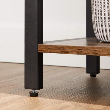 VASAGLE Étagère à 6 Niveaux, Bibliothèque Avec Structure En Acier, Pour Salon, Bureau, Entrée, Hauteur 186 Cm, Style Industriel, Marron Rustique Et Noir Par SONGMICS LLS062B01 6 VASAGLE Étagère à 6 Niveaux, Bibliothèque Avec Structure En Acier, Pour Salon, Bureau, Entrée, Hauteur 186 Cm, Style Industriel, Marron Rustique Et Noir Par SONGMICS LLS062B01 – Image 4