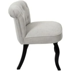 Paris Prix - Fauteuil En Tissu Design Eleonor 68cm Gris & Noir -VIDAXL || Songmics Soldes 45874514 2