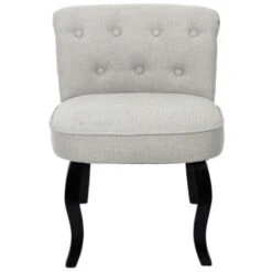 Paris Prix - Fauteuil En Tissu Design Eleonor 68cm Gris & Noir -VIDAXL || Songmics Soldes 45874514 3