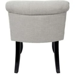 Paris Prix - Fauteuil En Tissu Design Eleonor 68cm Gris & Noir -VIDAXL || Songmics Soldes 45874514 4