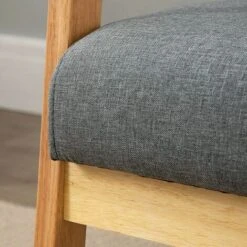 Canapé à 2 Places Scandinave, Fauteuil Salon Moderne Tissu Lin Gris Cadre En Bois, 113 X 67 X 75 Cm, Pour Petit Appartement Chambre Bureau -VIDAXL || Songmics Soldes 46770311 3