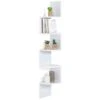 Etagère Murale D'angle ISA 5 Niveaux Blanche 2 Etagère Murale D'angle ISA 5 Niveaux Blanche -VIDAXL || Songmics Soldes 46824440 1