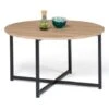 Table Basse DETROIT Ronde 70 Cm Design Industriel -VIDAXL || Songmics Soldes 48714009 1